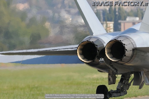 2008-09-27 Base Aerienne Sion 1150 McDonnell Douglas FA-18C Hornet